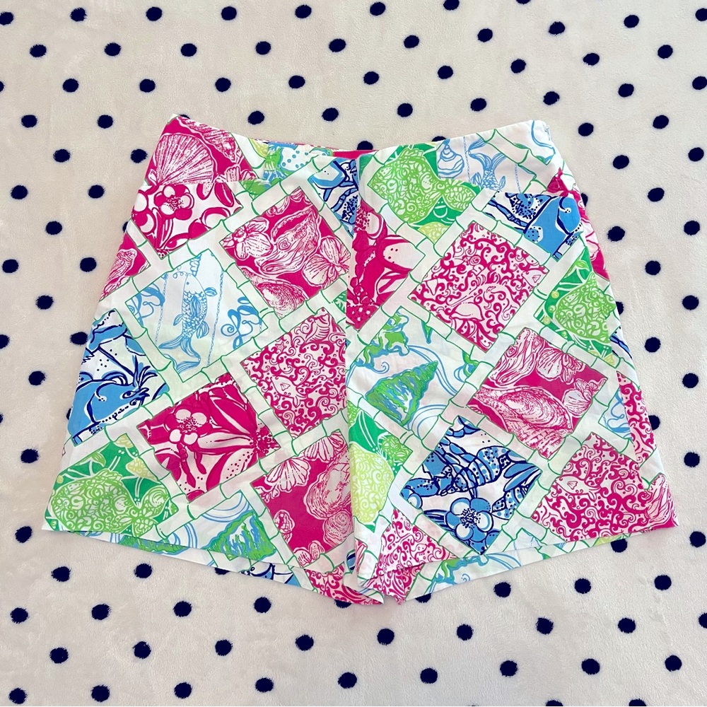 Lilly Pulitzer High Waist Shorts Size 6